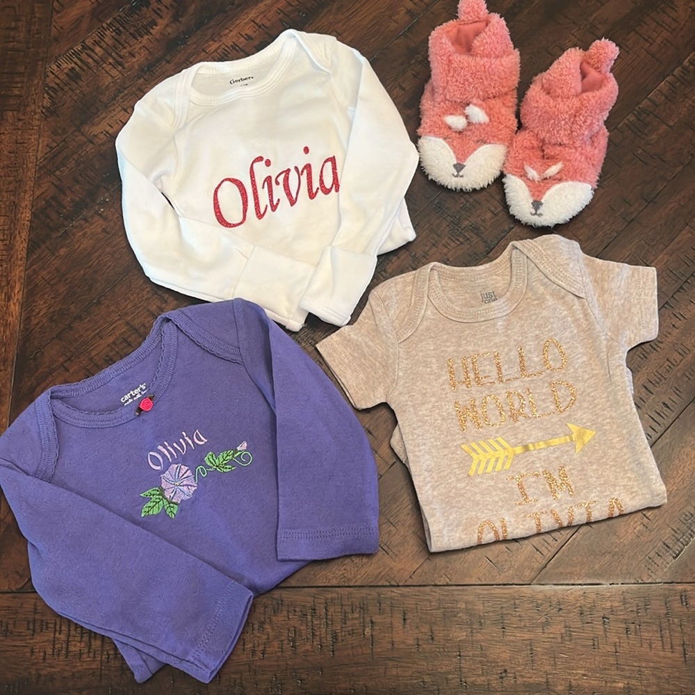 Olivia Baby Onesie/Booty Bundle - 4 Pieces